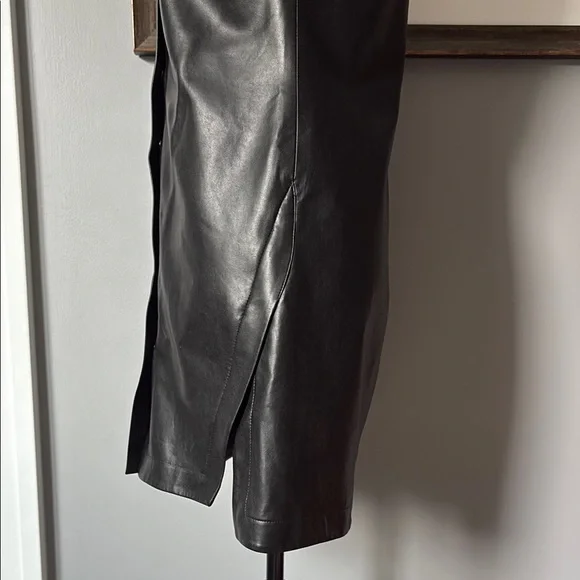 Bailey 44 Black collared Shirt Dress with snap buttons - Picture 11 of 13